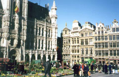 buildings in downtown brussels belgium