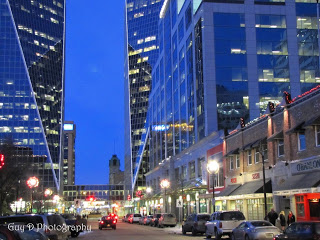 downtown city buildings