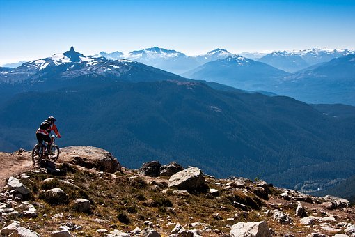 view of mountain while hiking