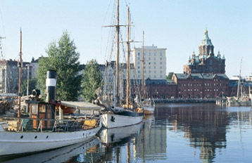 fishing boats docked in helsinki finland