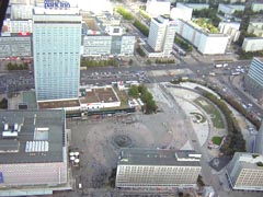 streets and buldings in downtown berlin germany