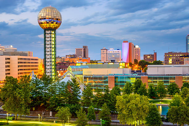 view of the city of knoxville tennessee usa