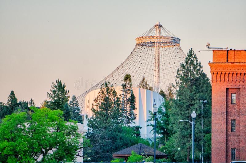 view of senic building in spokane washington usa.